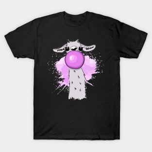Funny Llama - Blowing Bubble Gum T-Shirt